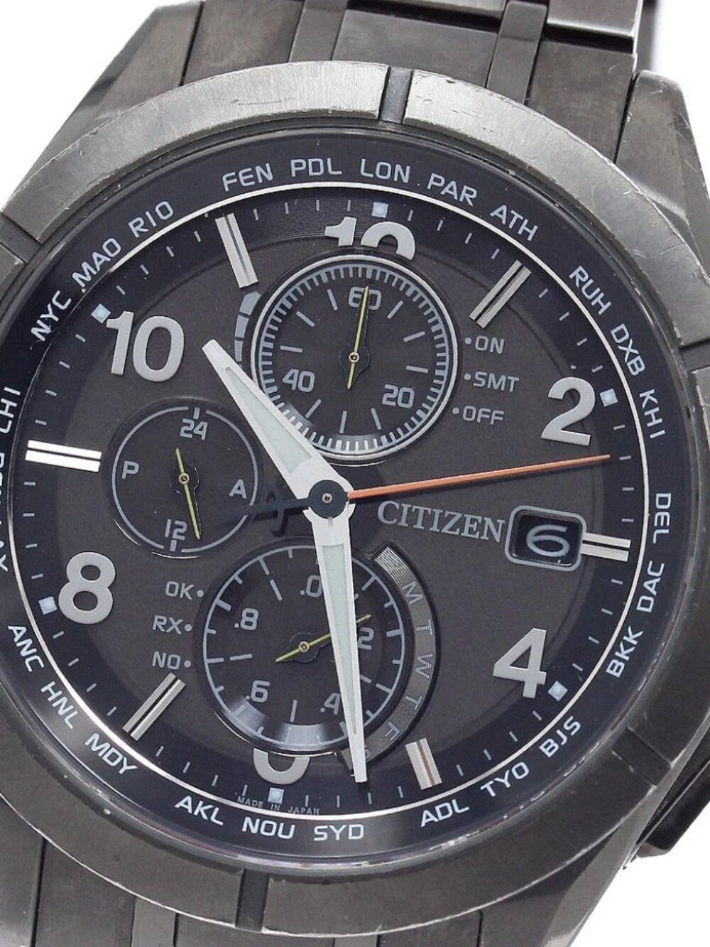 Citizen Attesa H800-T023975/At8166-59e Solar Powered Radio Men's Watch